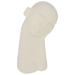 Figura en forma de rostro WONJ blanca