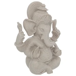 Figura Ganesha Beige De Resina