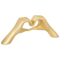 Figura Mano Corazón Dorada Amy