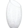 Florero De Vidrio Craquele 23Cm