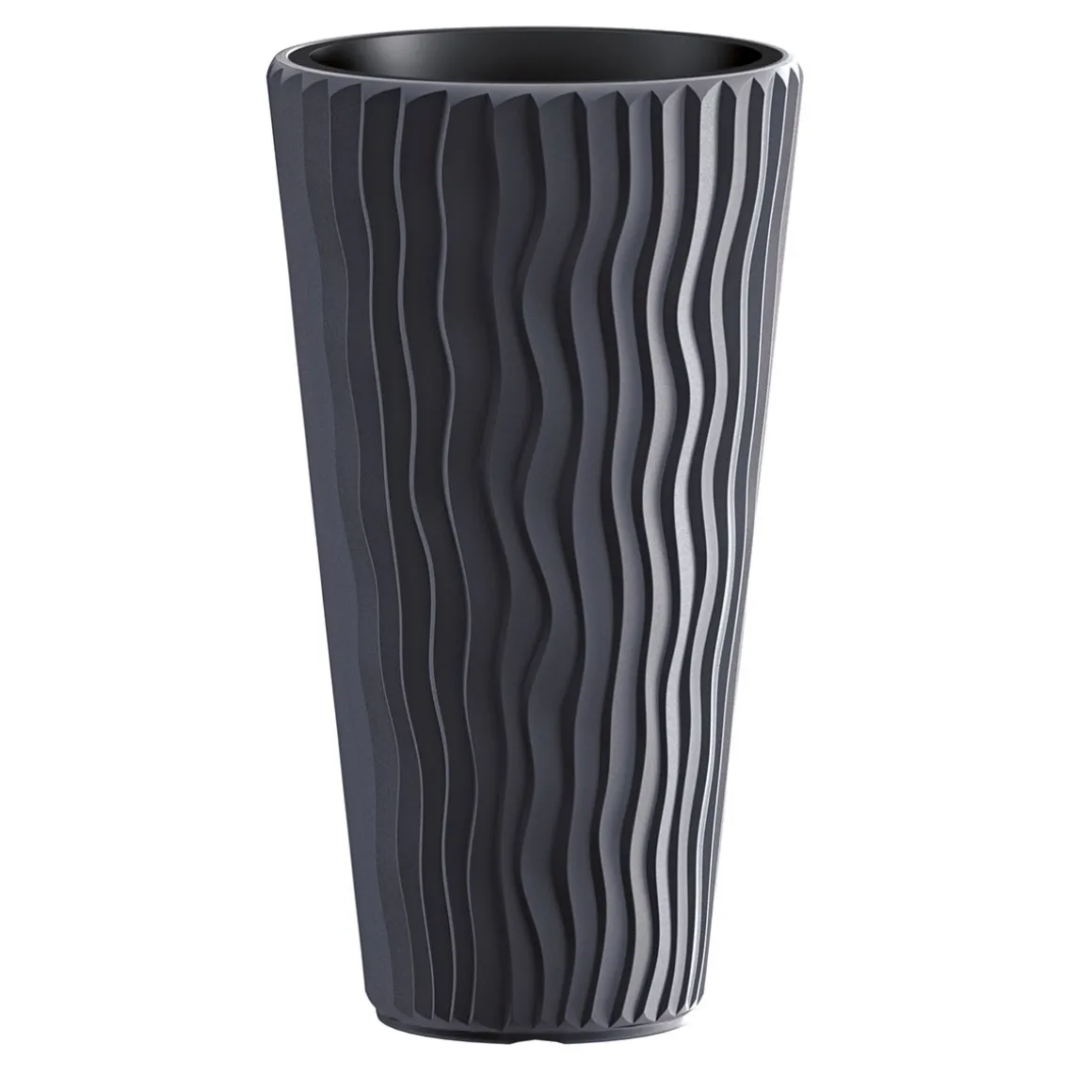 Florero Sandy Slim Antracita 53x30Cm