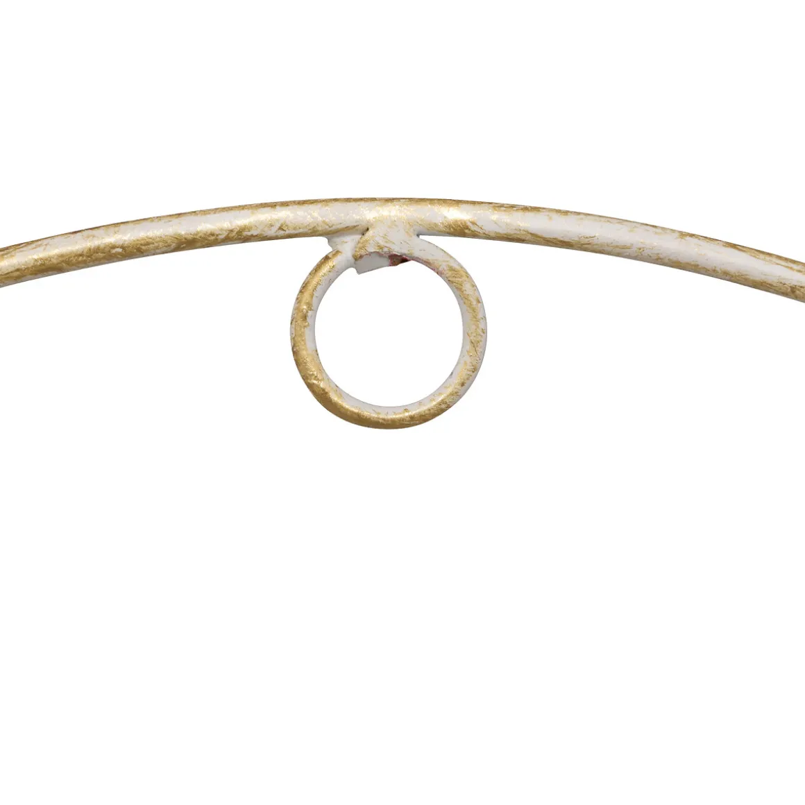 Florero TINO de metal blanco 34cm