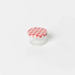 Frasco de vidrio c/tapa decorada 100cc