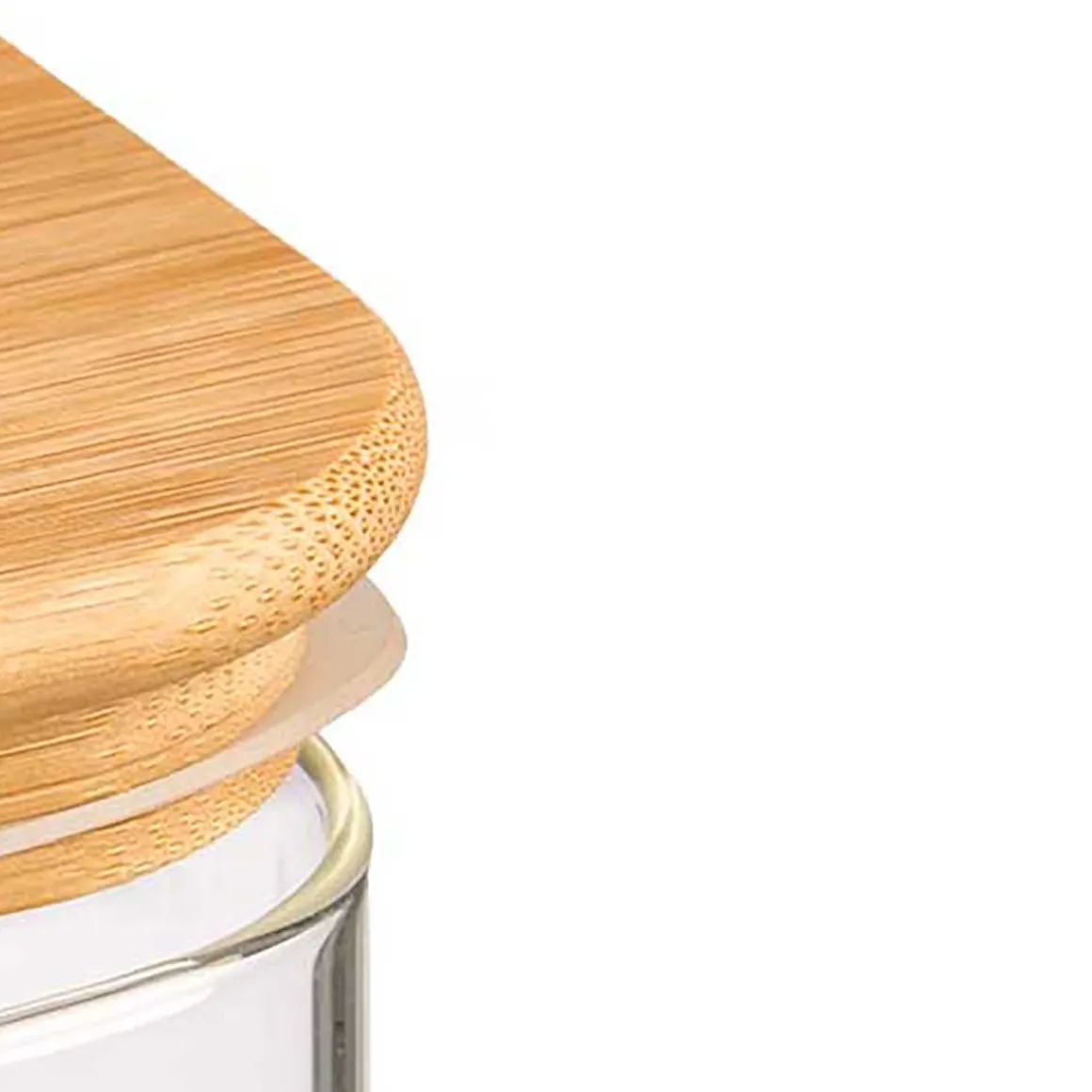 Frasco Para Café Con Tapa De Bambú 1.2l