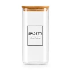 Frasco Para Pasta Con Tapa De Bambú 2.1l