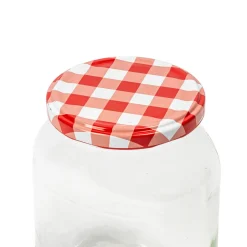 Frasco Vidrio C/Tapa Decorada 720Cc