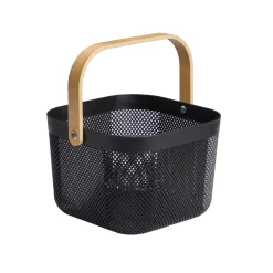 Frutero negro de madera