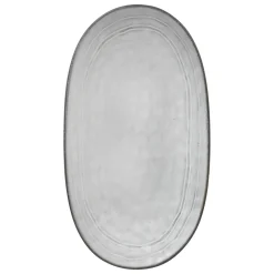 Fuente Ovalada Azul Flower Azul 21x37cm