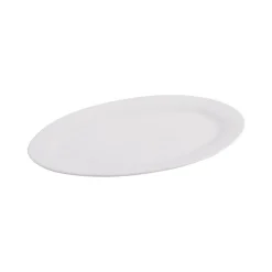 Fuente Ovalada Blanco Tiza de Cerâmica 35cm