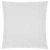 Funda de almohada blanca de algodón percal 63x63cm
