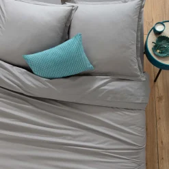 Funda de almohada gris 63x63cm