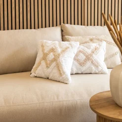 Funda De Almohada Tuft Marfil 40x40cm