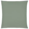 Funda de almohada verde de algodón percal 63x63cm