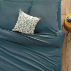 Funda de cojín azul 63x63cm