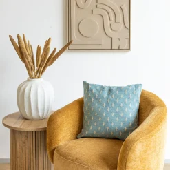 Funda De Cojín Chen Azul 40x40Cm