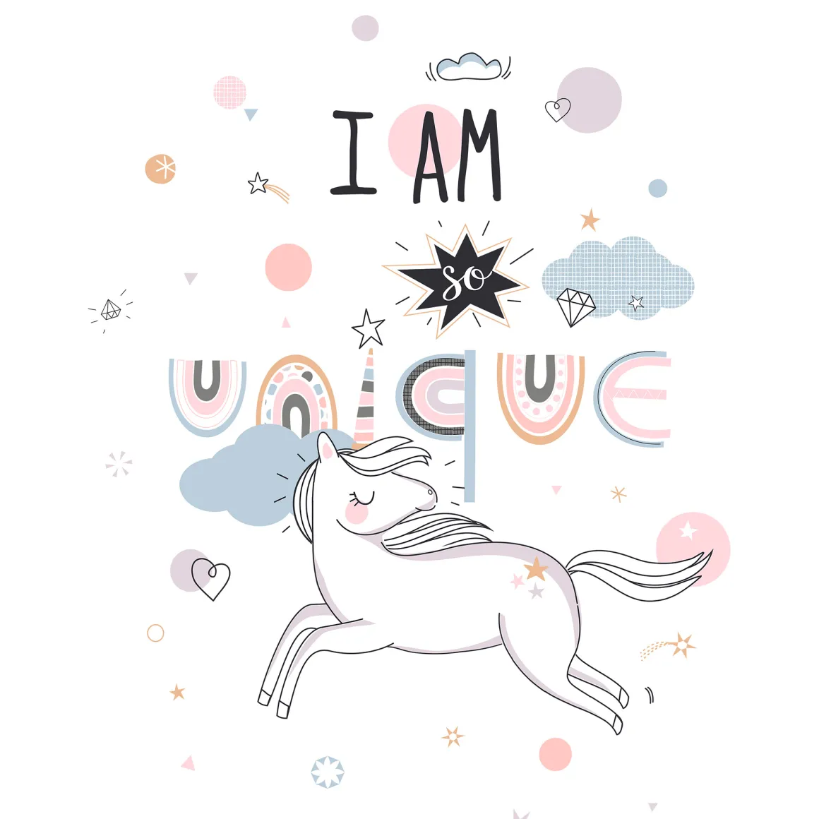 Funda Nórdica Unicornio 140x200Cm