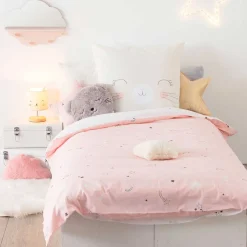 Funda Nórdica Y De Cojín Gato 140x200Cm