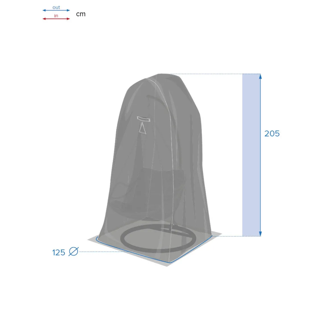 Funda protectora para sillón colgante