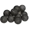 Guirnalda De 10 Bolas Led Negras 6Cm