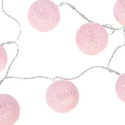 Guirnalda De 10 Bolas Led Rosa 6Cm