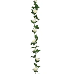 Guirnalda de rosas blancas NAKI 230cm