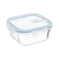 Hermético Cuad. C/Tapa Azul 0.8L