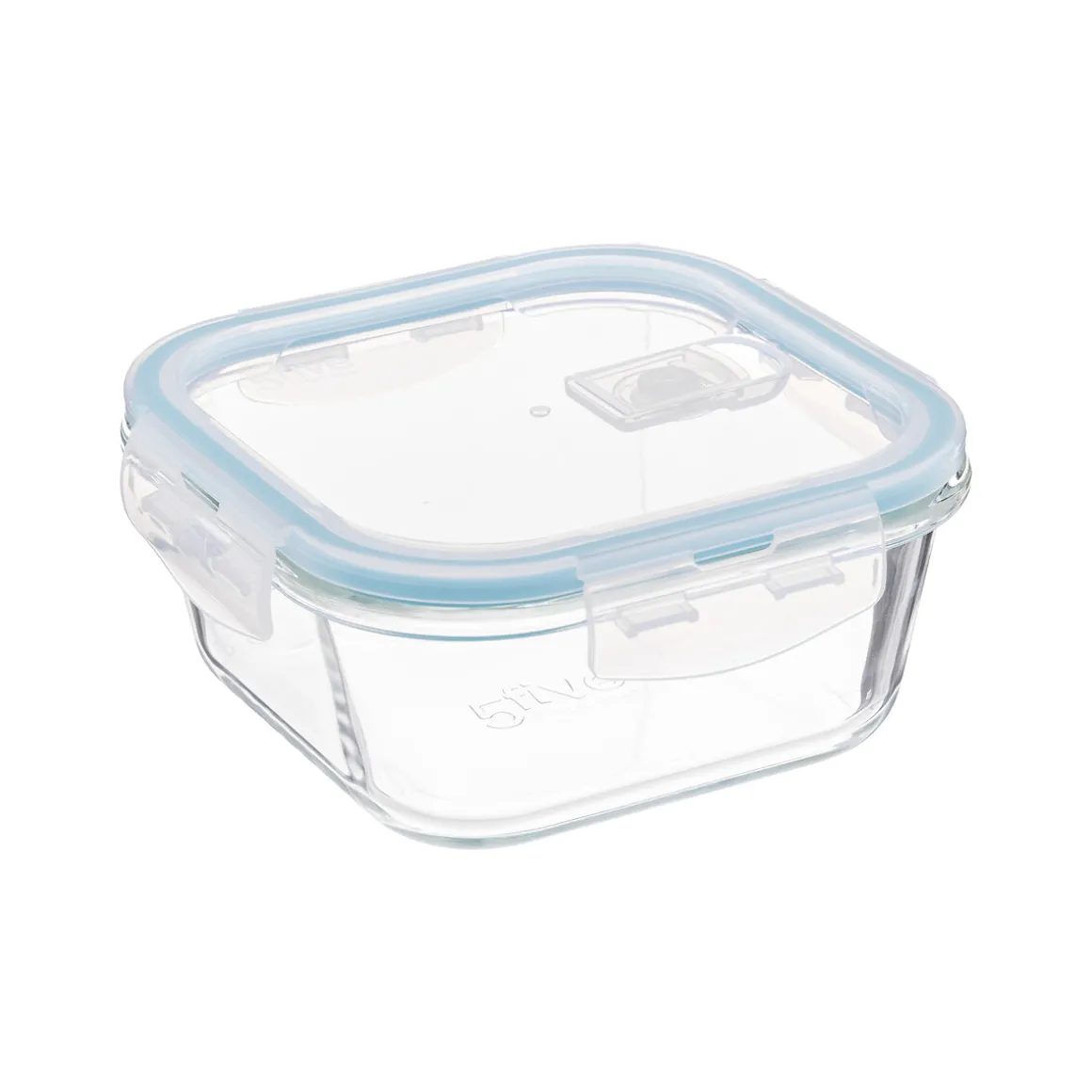 Hermético Cuad. C/Tapa Azul 0.8L