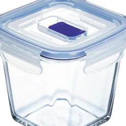 Hermético Cuadrado C/Tapa Azul 75Cl