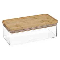 Hermético ESKE apilable con tapa de bambú