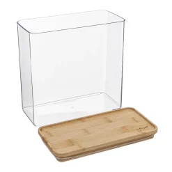 Hermético ESKE apilable con tapa de bambú