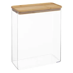 Hermético ESKE apilable con tapa de bambú