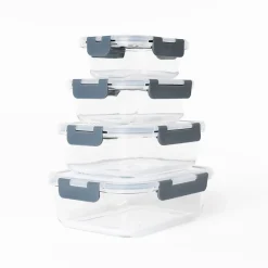 Hermético Rectangular Vidrio 0.37L