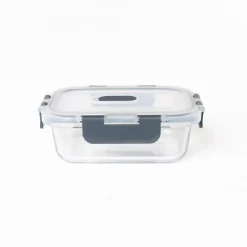 Hermético Rectangular Vidrio 0.37L