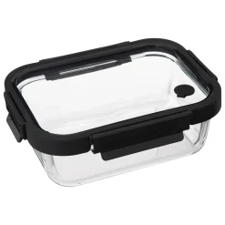 Hermético Rectangular Vidrio 0.9L