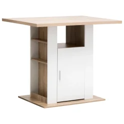 Isla de cocina con almacenaje beige