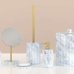 Jabonera wc MARBY blanco de poliresina