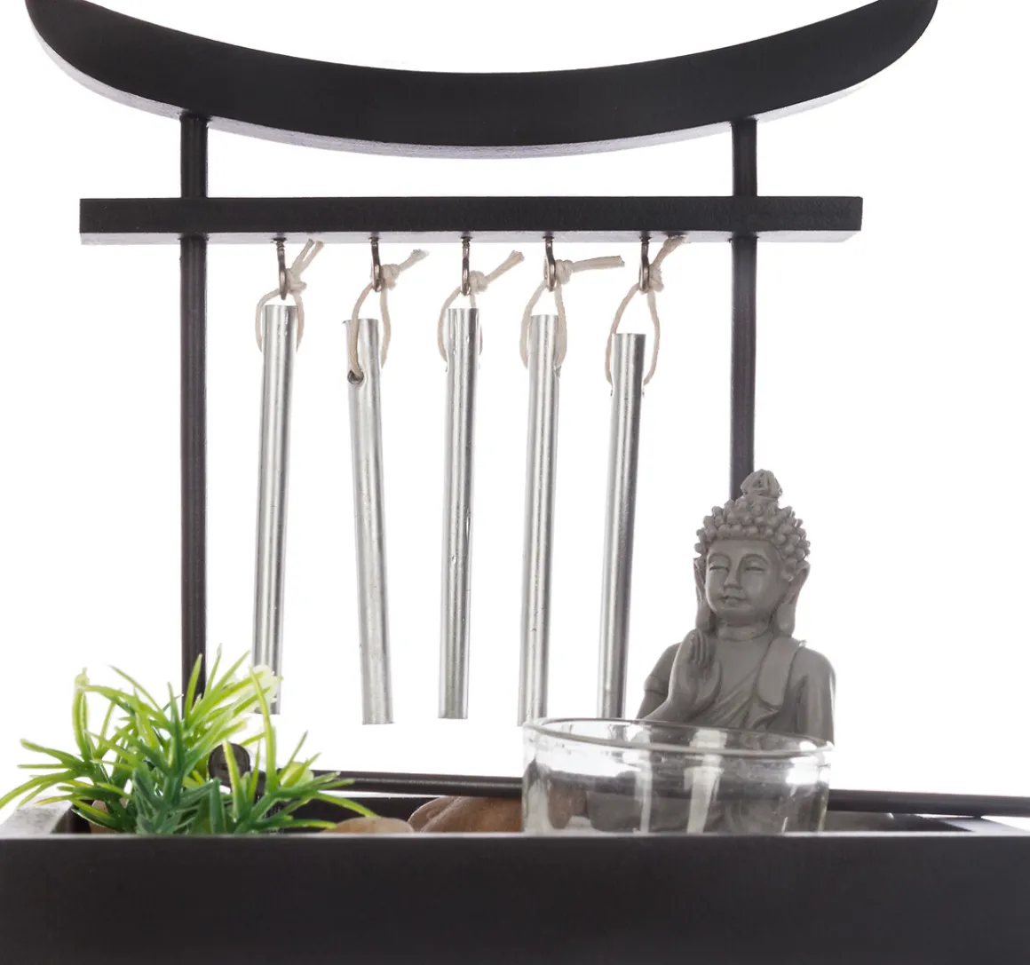 Jardín Zen Con Campanas 15x12x16.5Cm