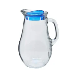 Jarra Bistro C/Tapa De Plástico Azul