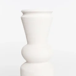 Jarrón blanco de cerámica 44cm