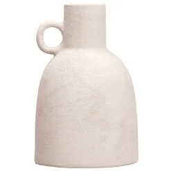 Jarrón blanco de cerámica 25.5cm