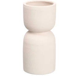 Jarrón blanco de cerámica 27cm