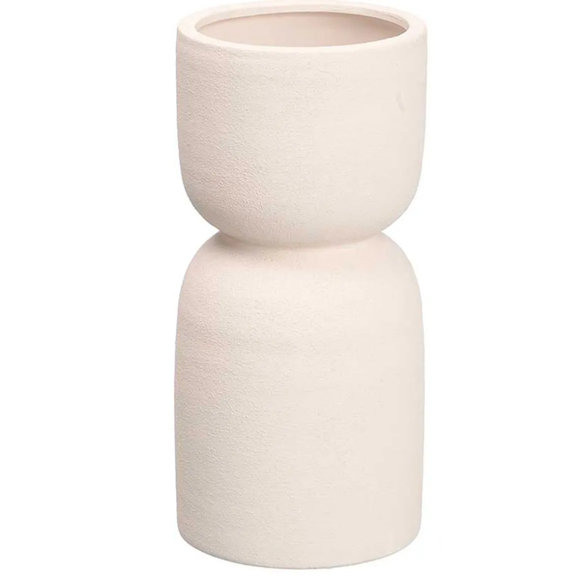 Jarrón blanco de cerámica 27cm