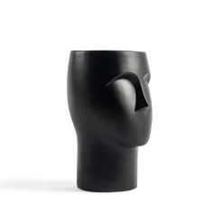 Jarrón Cerámica Figura Rostro 17x17x24Cm