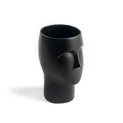 Jarrón Cerámica Figura Rostro 17x17x24Cm