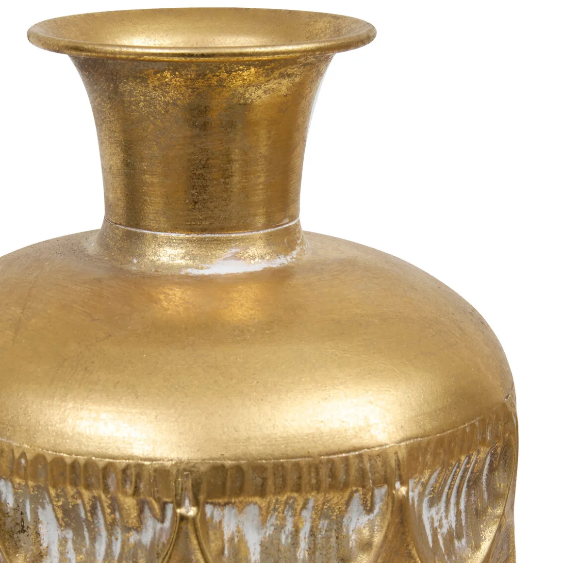 Jarrón con textura BELLI dorado 60cm