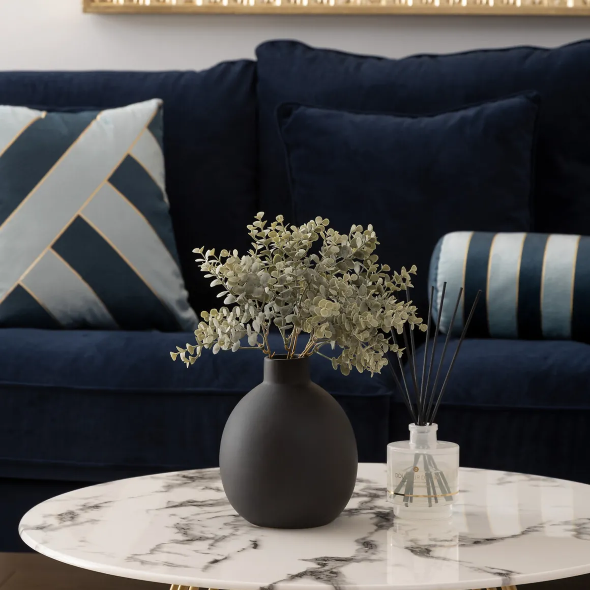 Jarrón de cerámica negra RILY