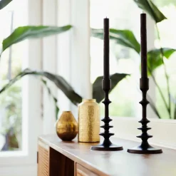 Jarrón De Metal Dorado 10x19Cm