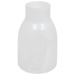Jarrón De Vidrio Blanco Dola 25.5cm