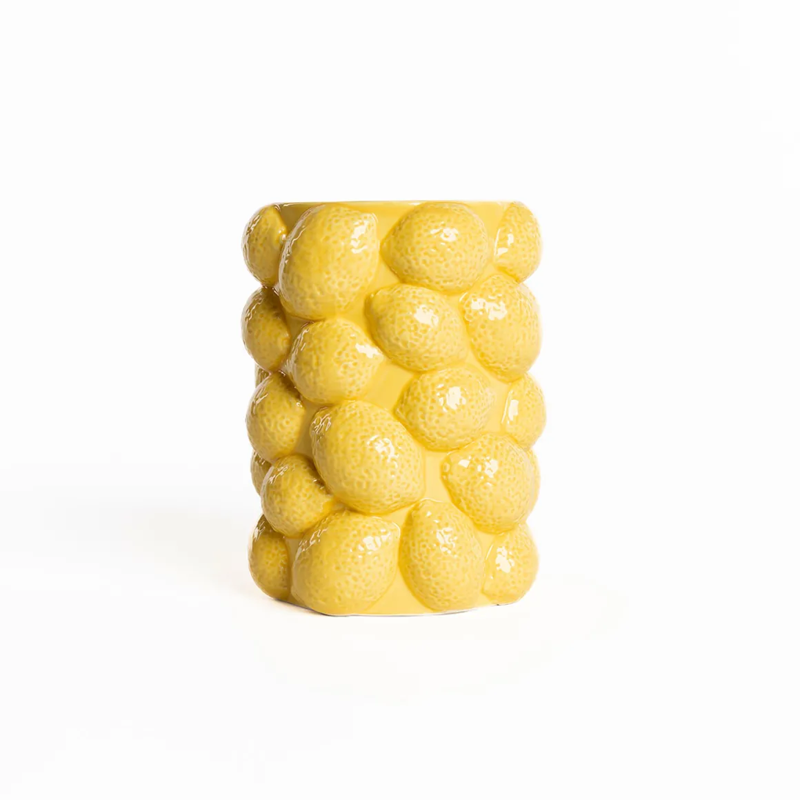 Jarrón limones de cerámica 17,5 cm
