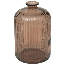 Jarrón LUZ marrón de vidrio 23cm